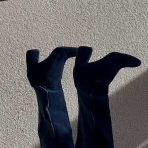 Velvet Material Boots