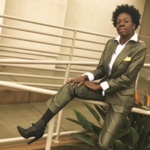 Green Leather Suit